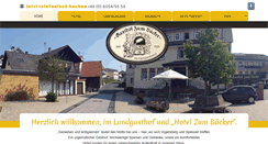 Desktop Screenshot of hotelzumbaecker.de